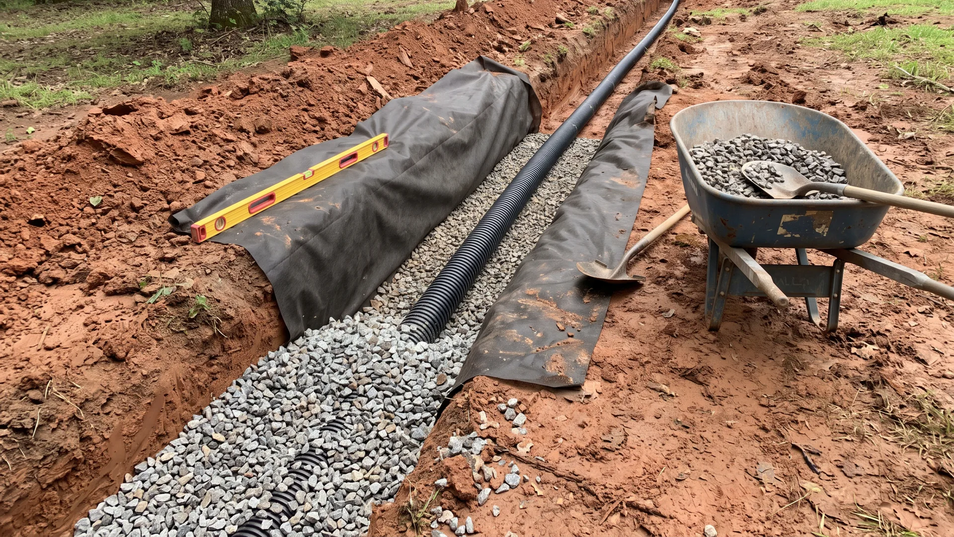 Sample concept illustrating the design the path step of drainage solutions