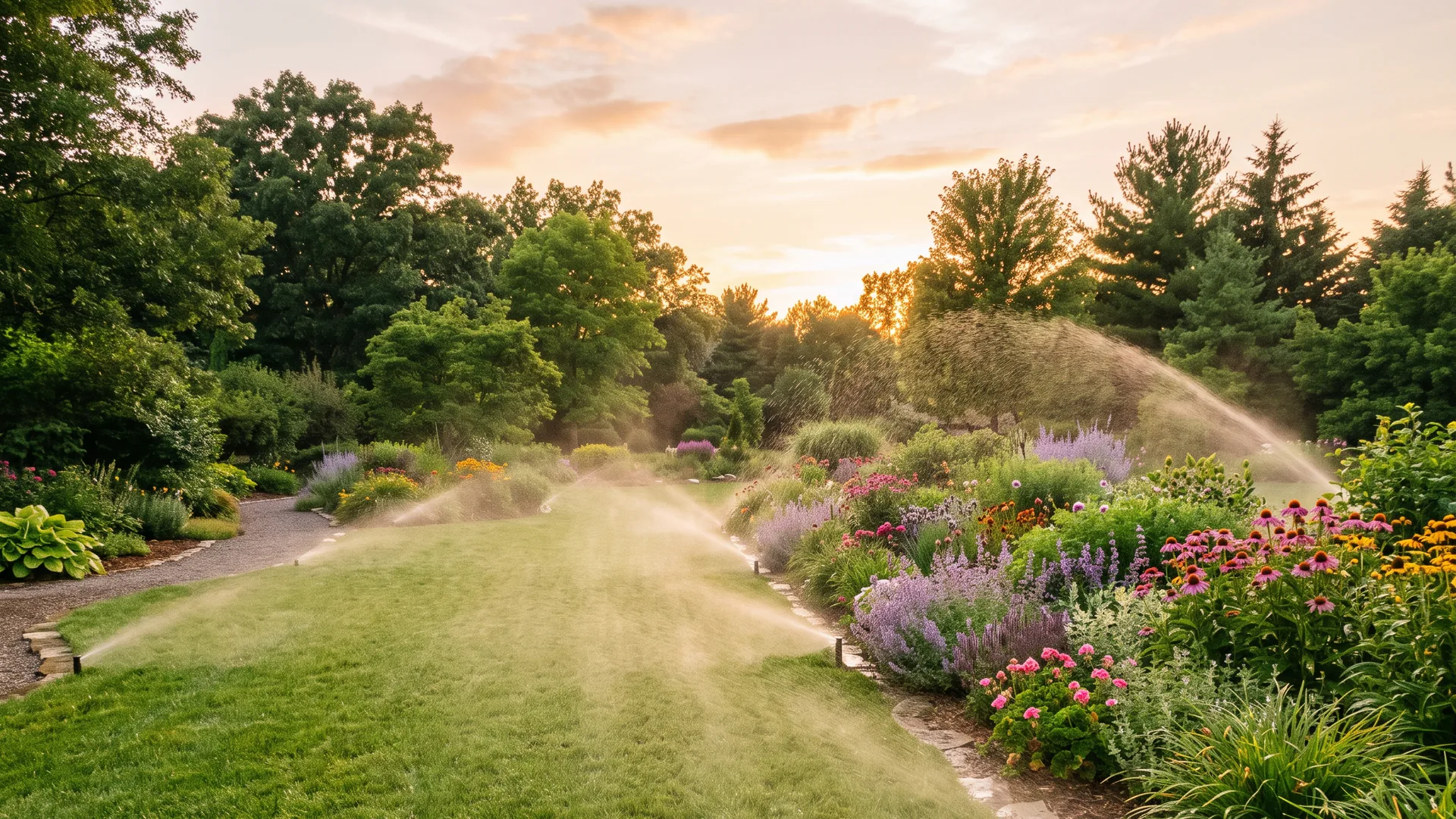 Sample concept illustrating the tune and program step of irrigation installation & repairs