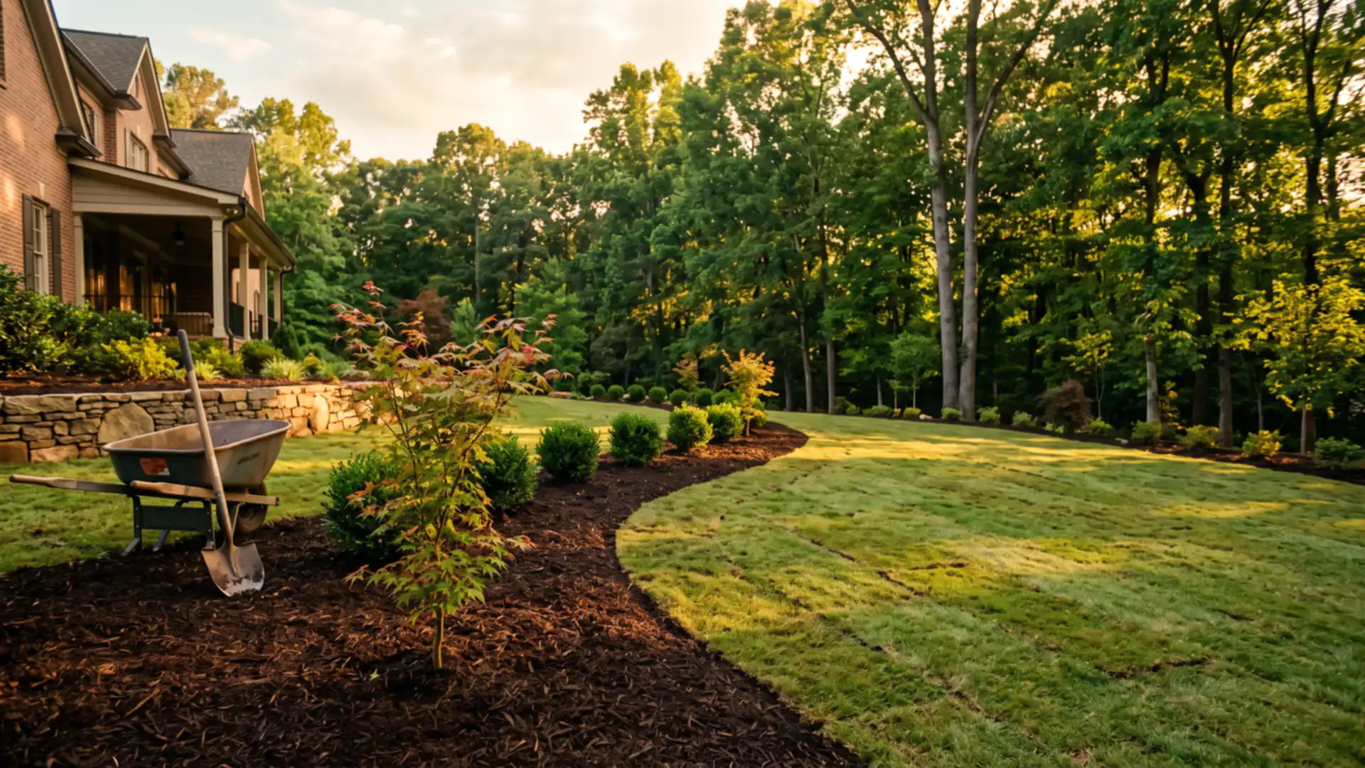 Sample project concept: landscape installation for a property in the Atlanta metro