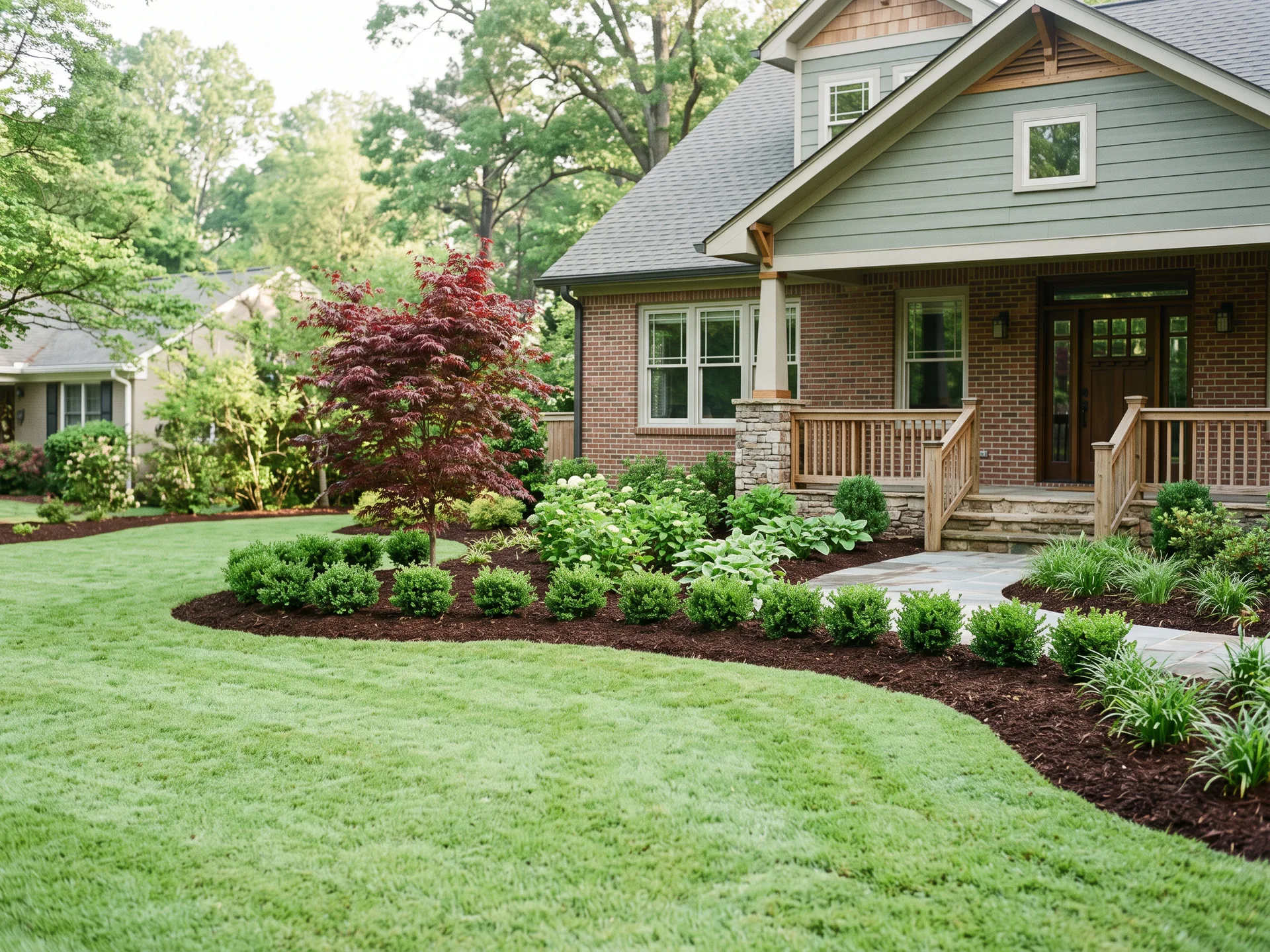 Sample design concept: landscape installation for a property in the Atlanta metro