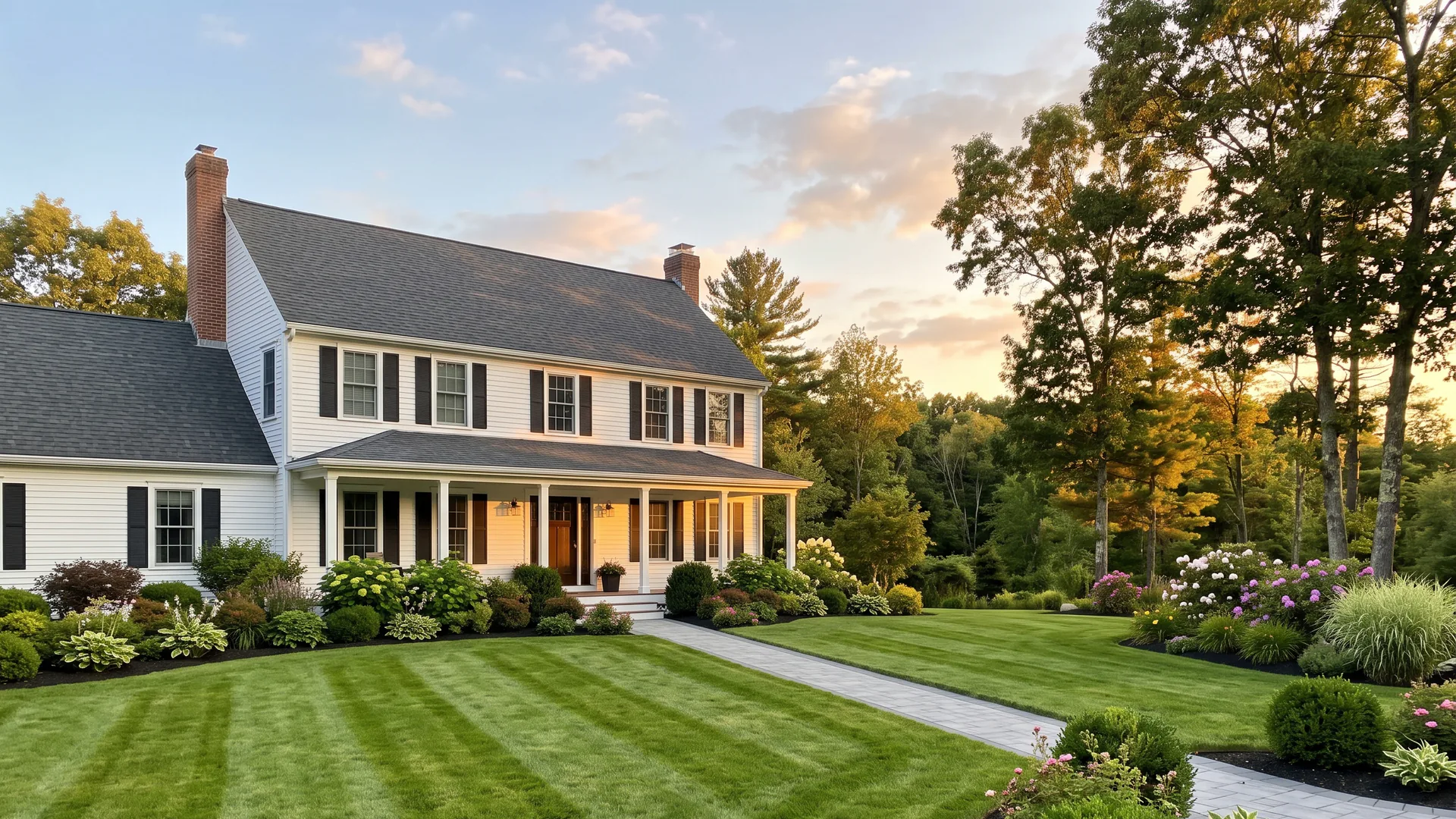 Sample concept illustrating the seasonal treatments step of lawn maintenance