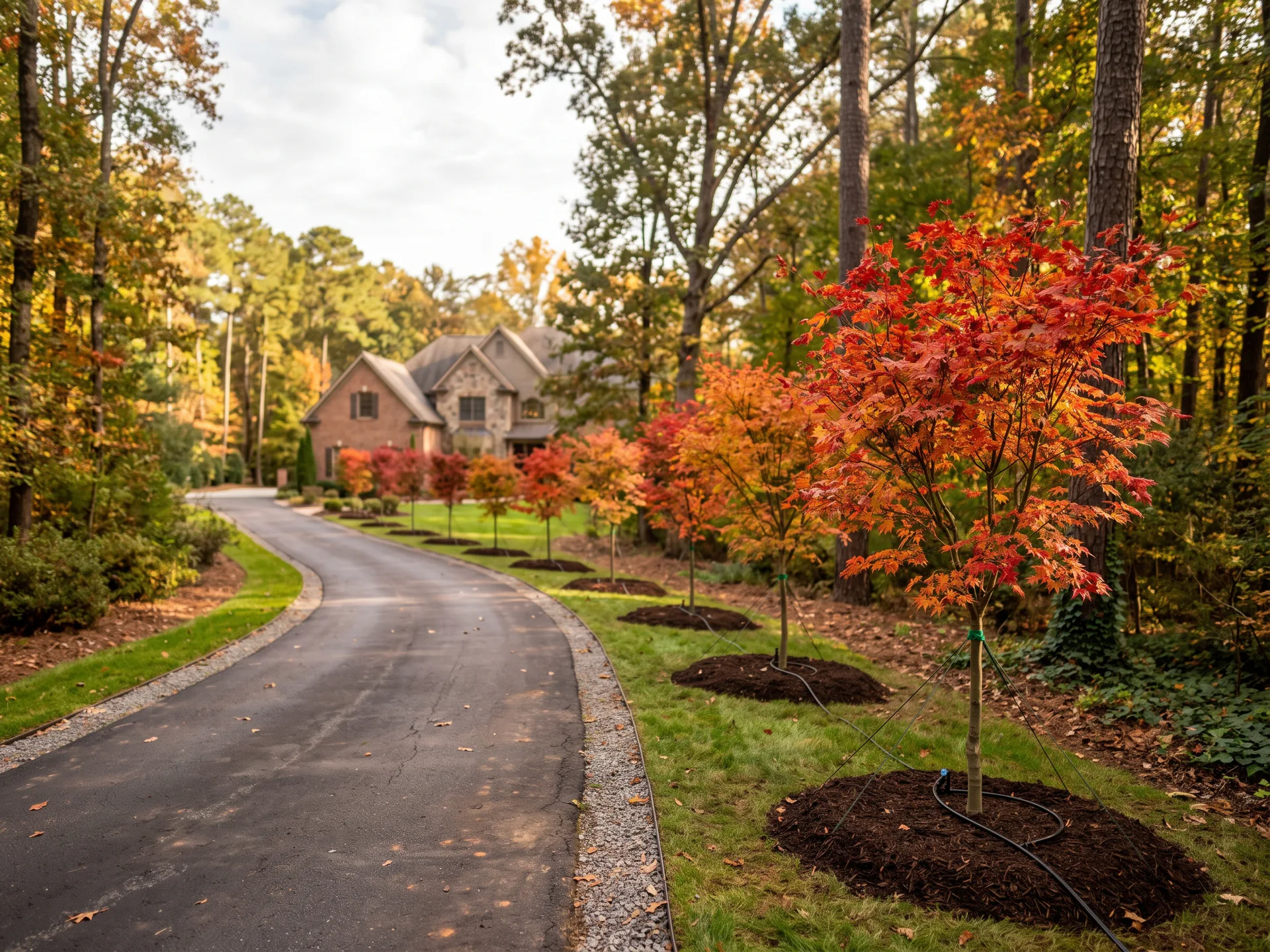 Sample design concept: plant & tree installation for a property in the Atlanta metro