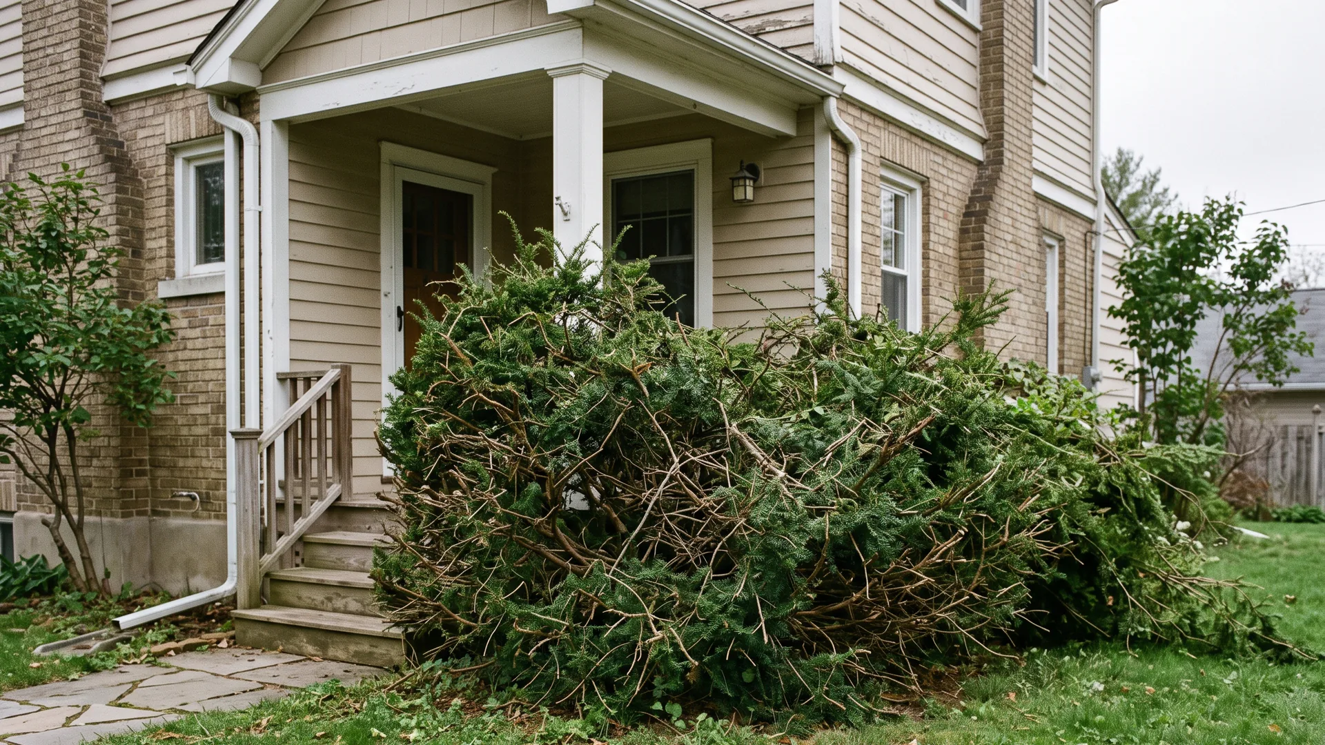 Sample concept illustrating the walk and identify step of shrub trimming & pruning